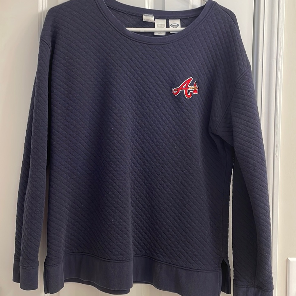 Atlanta Braves quilted sweatshirt